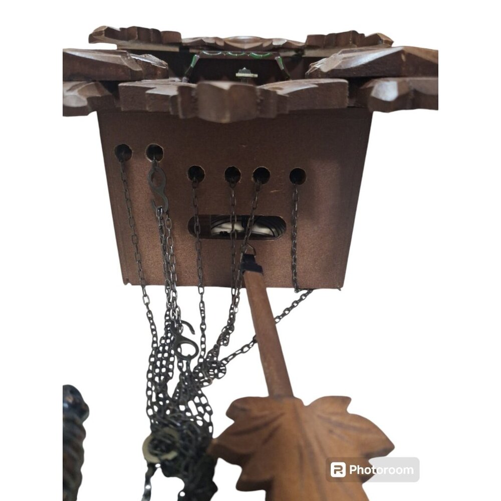 Black Forest HUNTERS West Germany Cuckoo Clock Albert Schwab Karlsruhe UNTESTED - Picture 7 of 16